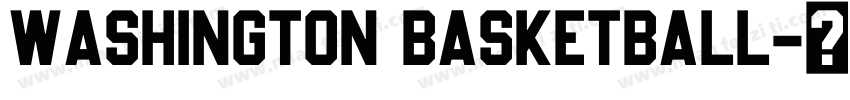 Washington Basketball字体转换